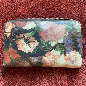 MZ Wallace Leather Floral Wallet